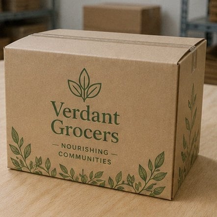 Eco Kraft Shipping Boxes with custom branding